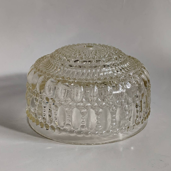 Vintage Art Deco Bubble Glass Ceiling Light Cover, Vintage Hobnail Light Fixture - Picture 6 of 10